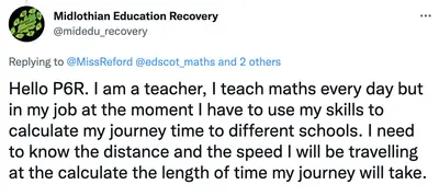SYW Maths Teacher travel
