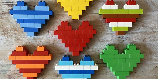 Seven Lego Hearts