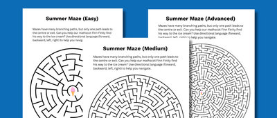 Summer Maze Preview