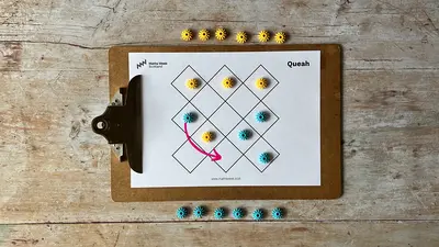 Queah capturing a piece