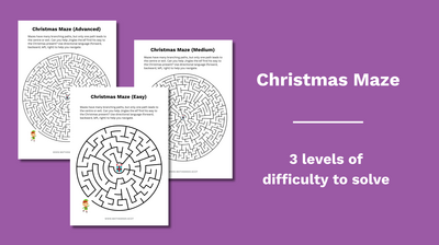 YT Thumbnail Christmas Maze