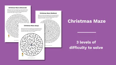 YT Thumbnail Christmas Maze