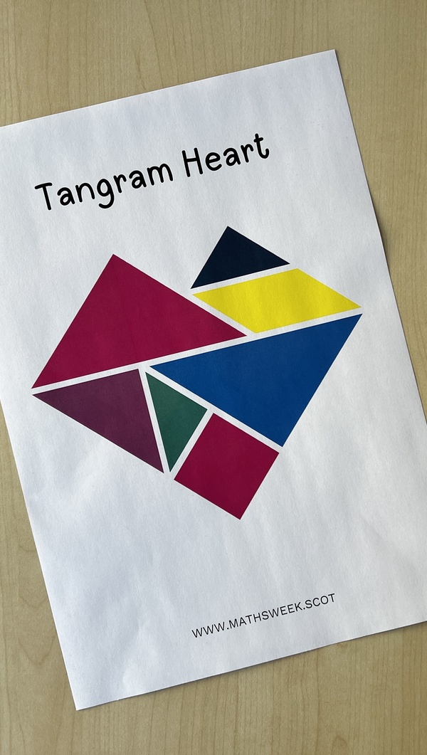 Tangram Heart Template