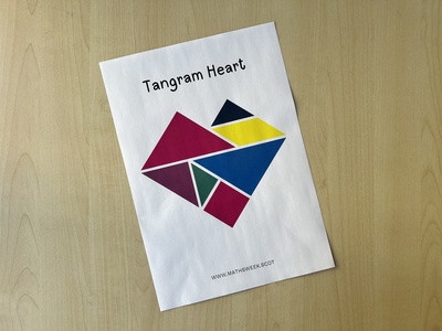 Tangram Heart Template