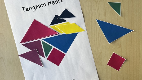 Tangram Heart Step 2