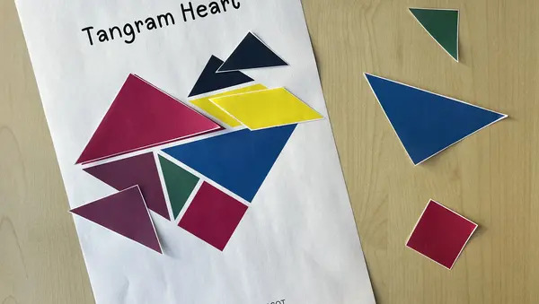 Tangram Heart Step 2