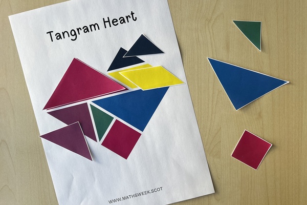 Tangram Heart Step 2