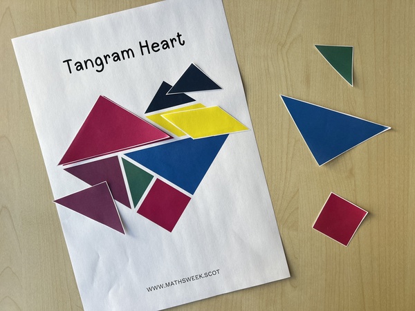 Tangram Heart Step 2