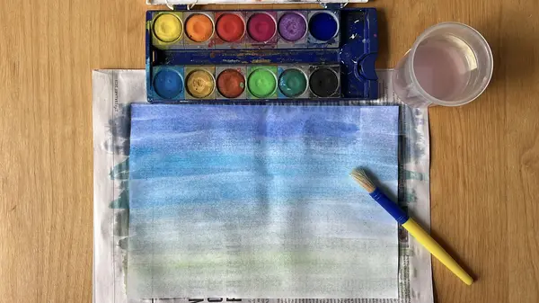 Pi Skyline Painted Background