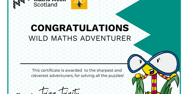 Zoo Adventure Certificate
