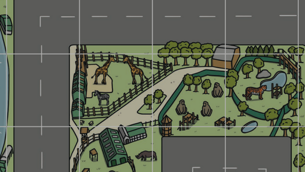 Safari Park Floor Mat