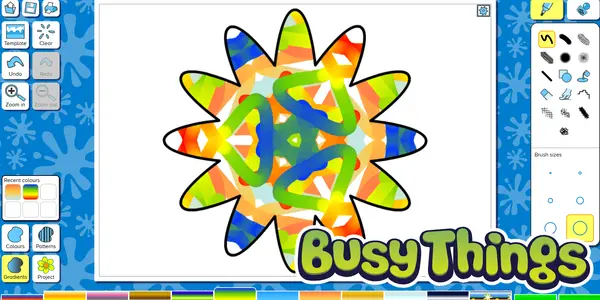 Flowers screenshot with logo