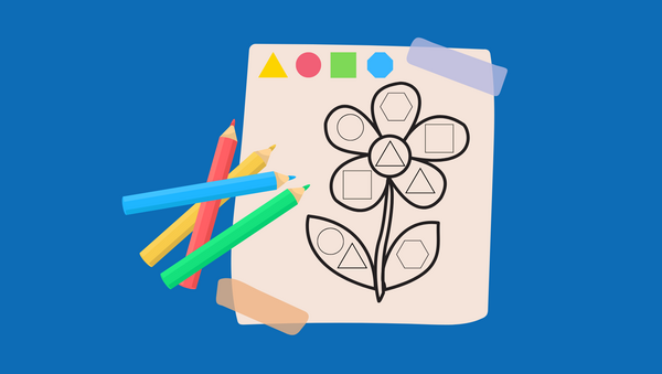 Colour by shapes