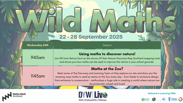 Maths week scotland timetable updated 8th september