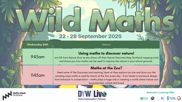 Maths week scotland timetable updated 8th september