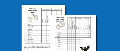 Halloween Logic Puzzle Preview v2