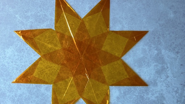Cellophane star step 11