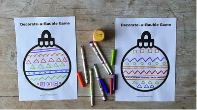Bauble Drawing Game 04