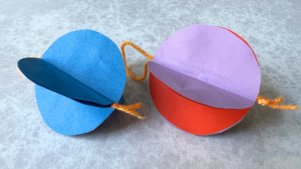 3 D Bauble multi coloured 03