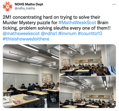 NDHS Maths Murder Mystery
